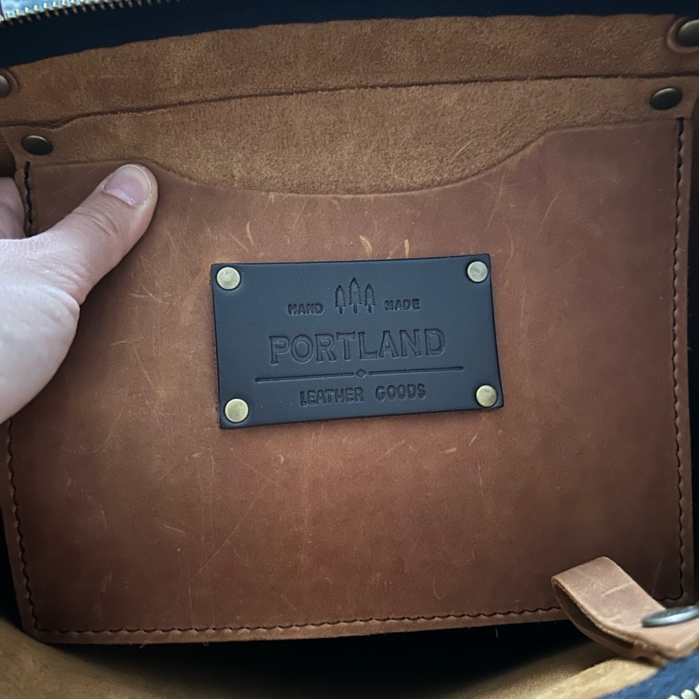 Portland Leather Zipper Tote, Medium - Picture 4 of 10